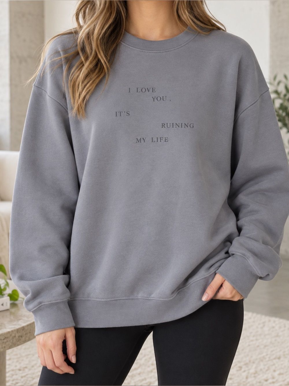 Like New! Taylor Swift Tortured Poets Society Gray Sweatshirt Women’s Sz. S